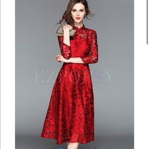 Perfect red party dress